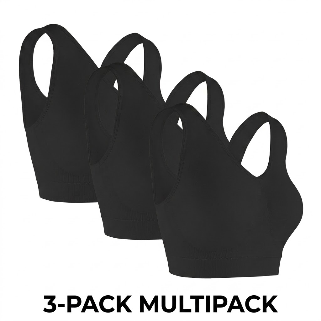 Sleep Bra Bralette - 3'lü Paket, Büyük Beden Kadınlar İçin